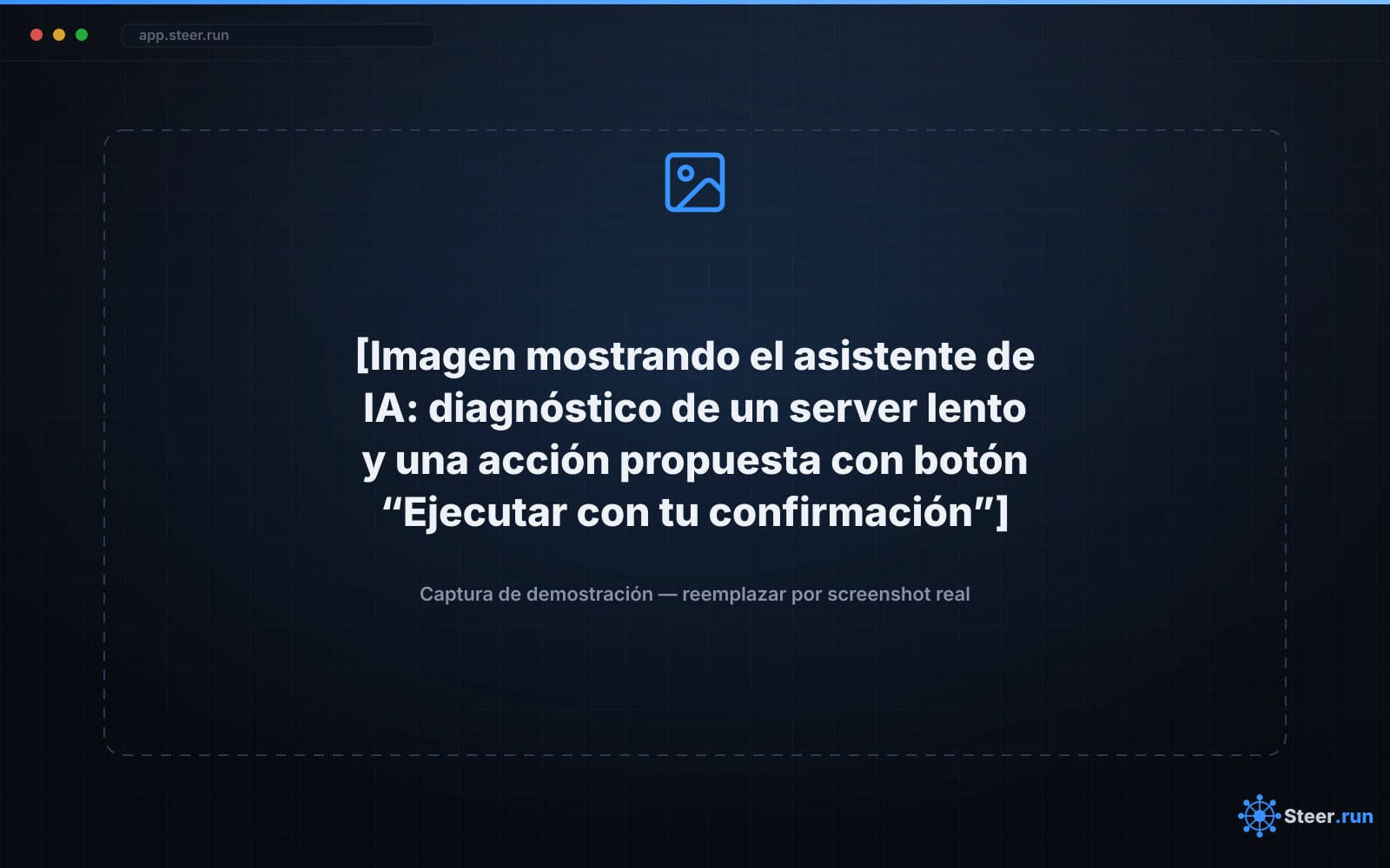 Asistente de IA proponiendo una acción