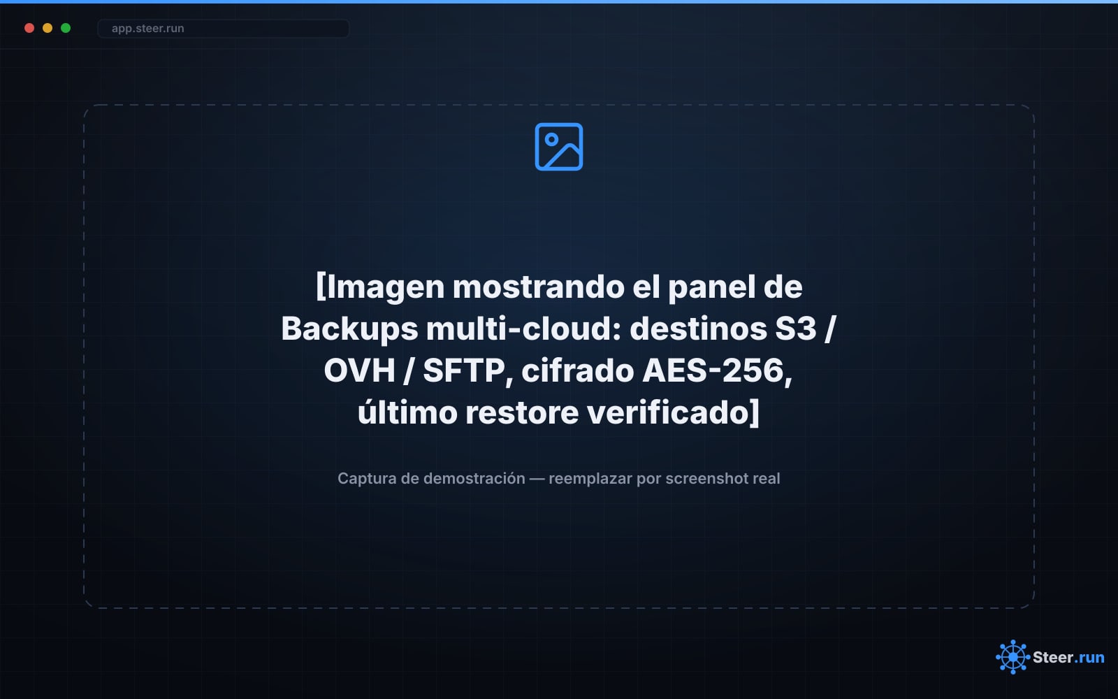 Panel de backups multi-cloud