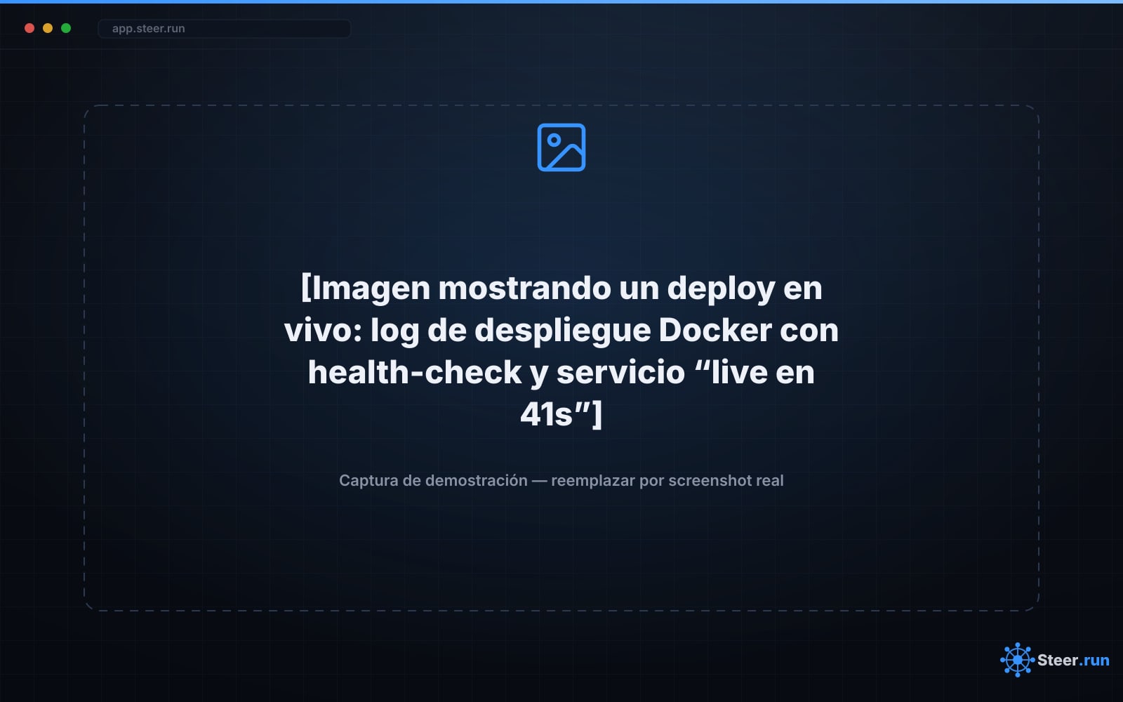 Despliegue Docker en vivo con health-check